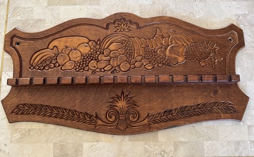 Vintage carved fruit - carved,