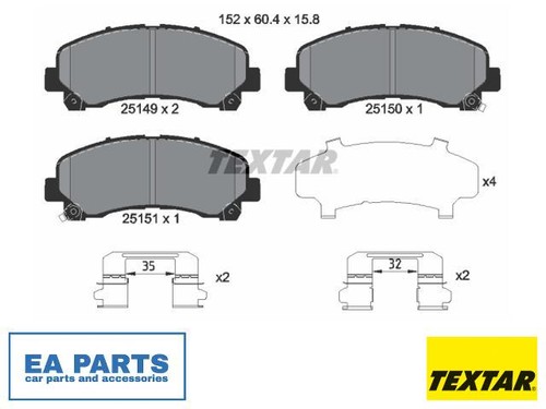 Brake pad set - disc, for