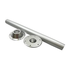 Aluminium Table Leg Set - Pole, Base, Top Mount - 700 mm Long RV Boat Camper TLA