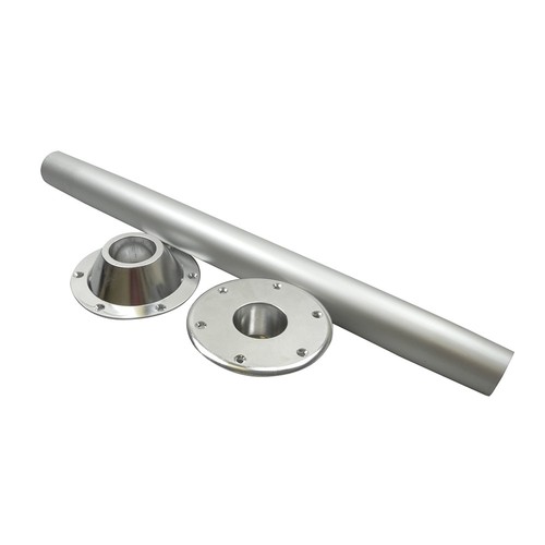 Aluminium table leg set - aluminium,