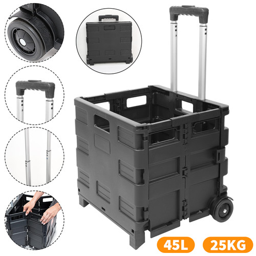 45l folding boot cart shopping - 45l,