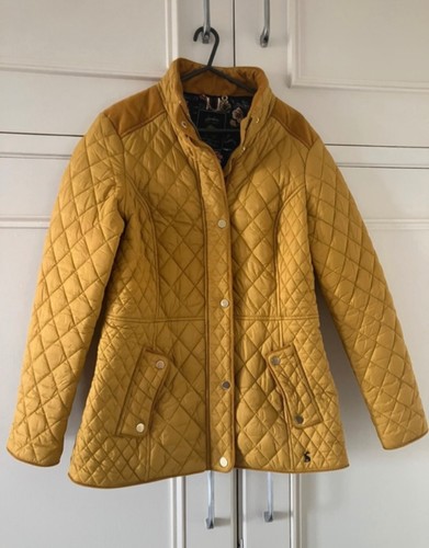 Joules mustard yellow quilted - mustard,