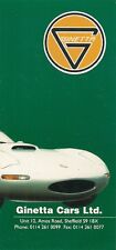 Ginetta Range 1994-1995 UK Market Foldout Sales Brochure G33 G27 Classic 4 G34