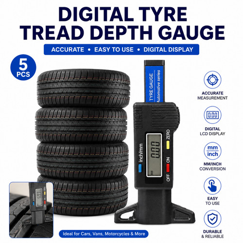 Digital tyre tread depth gauge - digital,