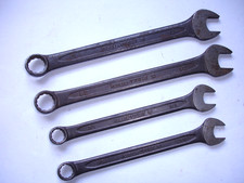 4x Vintage Kamasa Tools Combination Spanner’s  3/8" - 1/2" & 13mm - JAPAN.