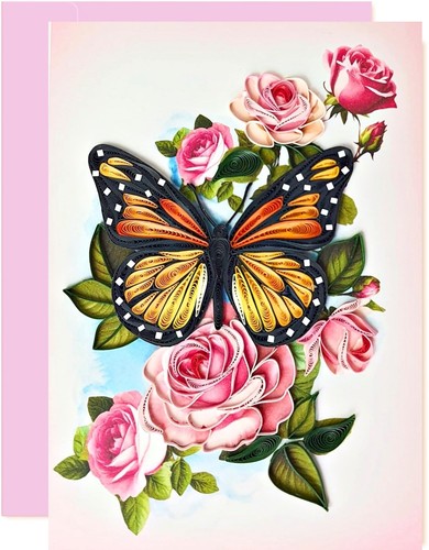 Monarch butterfly quilling - monarch,
