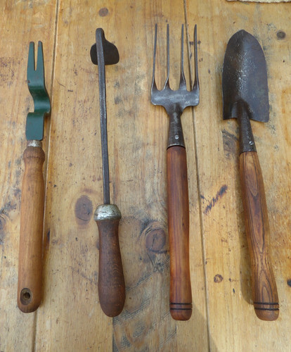 Vintage hand fork - hand, fork,