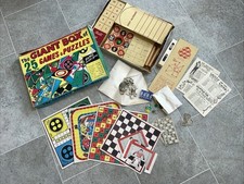 The Giant Box Of 25 Games And Puzzles Vintage Board Games Good Condition