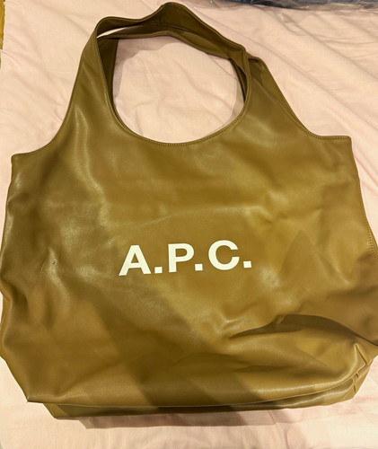 Brown leather tote bag - leather,