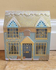 MARKS AND SPENCER M&S LIGHT UP HOUSE TIN - HOT CHOCOLATE CHRISTMAS EMPTY TIN