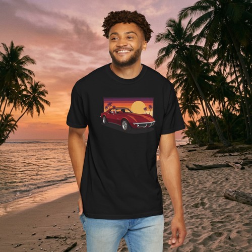 Stingray retro sunset red - retro,