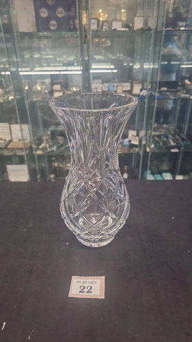 Cut glass vase - cut,