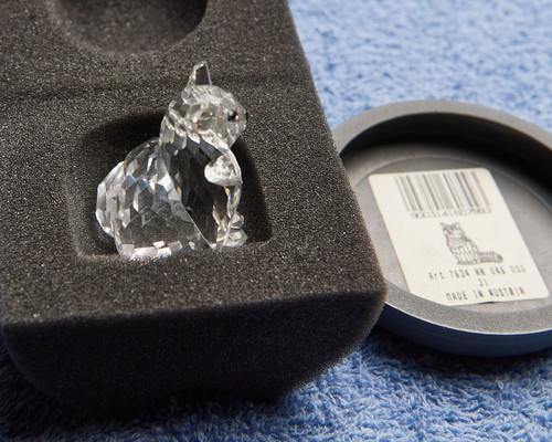 Swarovski sitting cat - -, used
