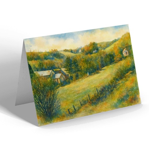 Greeting card the valley - card,