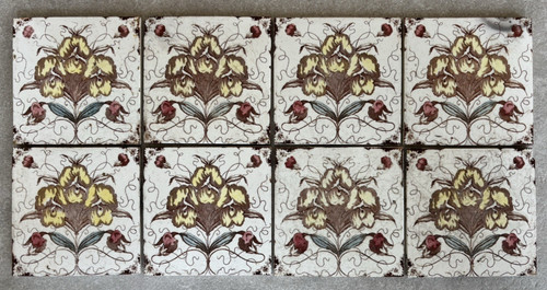 Set antique floral - antique,