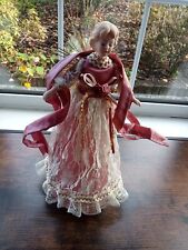 Christmas Fairy Tree Topper Cream & Pink - 30cm