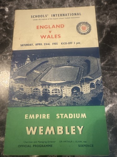 England wales 1955 - england, 23/04/1955