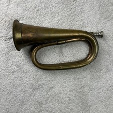Vintage Brass Bugle Gold