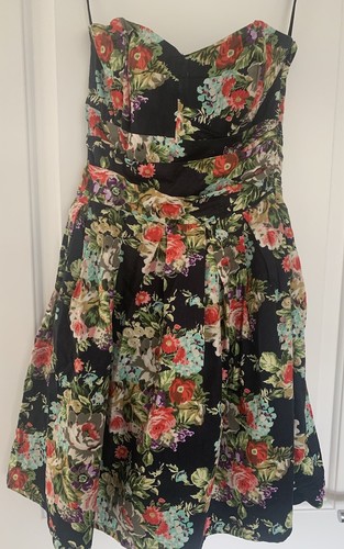 Miso floral black - miso, strapless