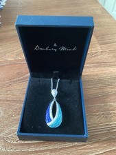 Danbury Mint Blue and White Pendant