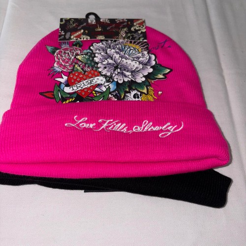 Hardy pink black - two, beanie