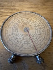 Vintage: Fowlers Universal Calculator: Made In England: Leather Pouch 