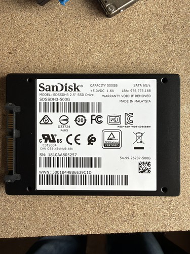Sandisk ultra 500gb - 500gb, 2.5"