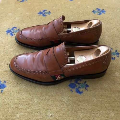 Gucci leather penny tan - gucci,