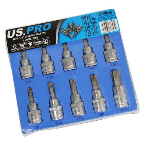Pro torx socket bit set - us,