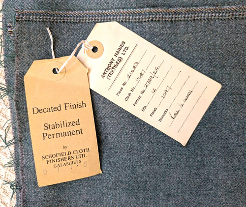 Vintage scottish wool fabric - vintage,