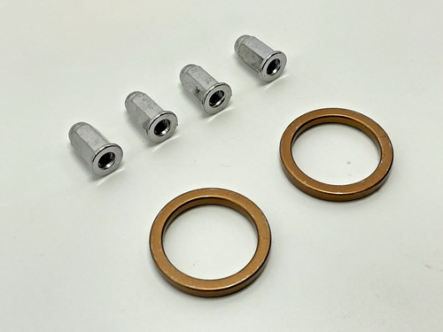 Exhaust pipe gaskets - nuts, fits