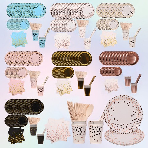 Disposable party tableware - party, set