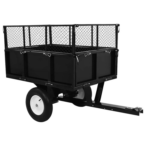 Tipping trailer for lawn - trailer, mower