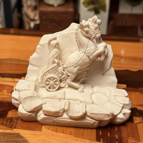 Vintage roman chariot - vintage, horses