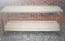Red Cedar Greenhouse Staging. Manufactured by Woodpecker Joinery - not used