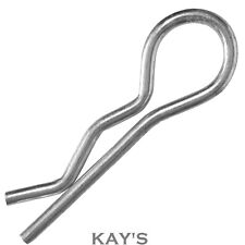 R PINS SHAFT RETAINING CLIPS ZINC PLATED STEEL HAIR PIN SPRING COTTER PIN, KAY'S