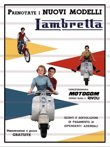 Lambretta retro vintage metal - retro,