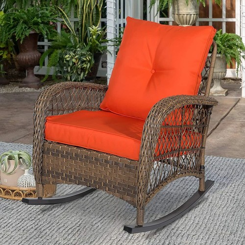 Outdoor wicker rocking chair - outdoor,
