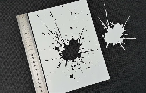 Blood paint ink water splashes - blood,