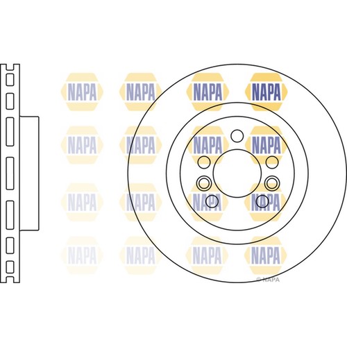 Brake discs vented for land - 2x,