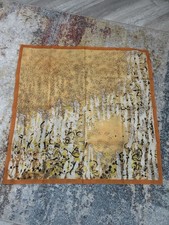 Avon Made In Italy Ladies Square Polyester Scarf. Exc. Gold/orange. MR25568 