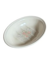 Vintage French Style Pink Floral Soap Dish Ceramic Cottagecore Countryhouse
