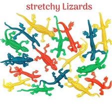 10pc stretchy lizards - lizards, sticky