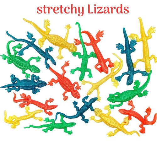 10pc stretchy lizards sticky - lizards,
