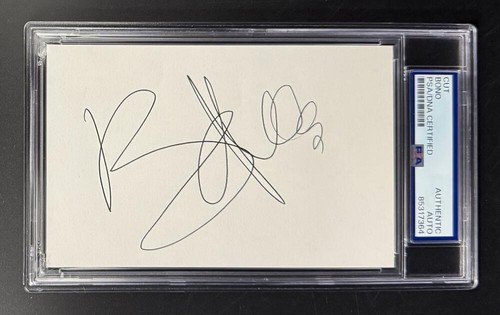 Bono signed autograph - u2,