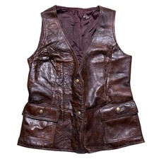 XXX Vin Diesel 2002 Screen Used Movie Prop Brown Leather Vest With COA