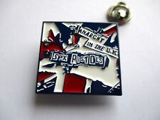 SEX PISTOLS anarchy in the uk punk metal badge enamel pin , blue