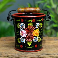 Small Narrowboat Buckets Hand Painted - 14cm
