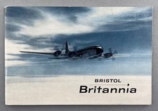 BRISTOL BRITANNIA VINTAGE MANUFACTURERS SALES BROCHURE 1958 SEAT MAPS BOAC