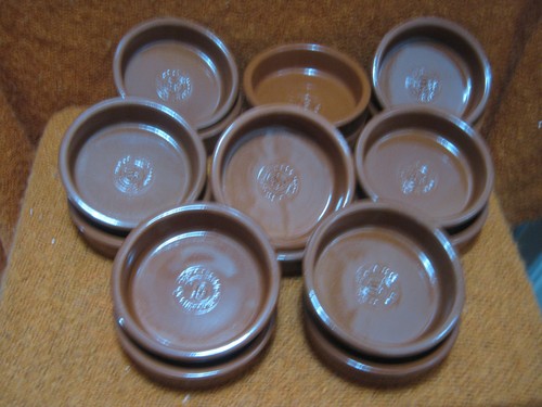 16x terracotta tapas dishes - terracotta,